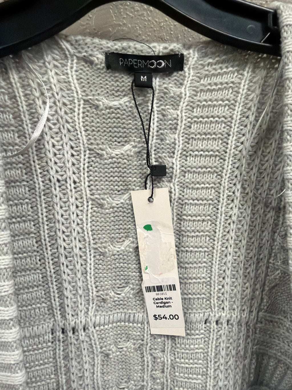 NWT Papermoon Cable Knit Cardi (org$54)