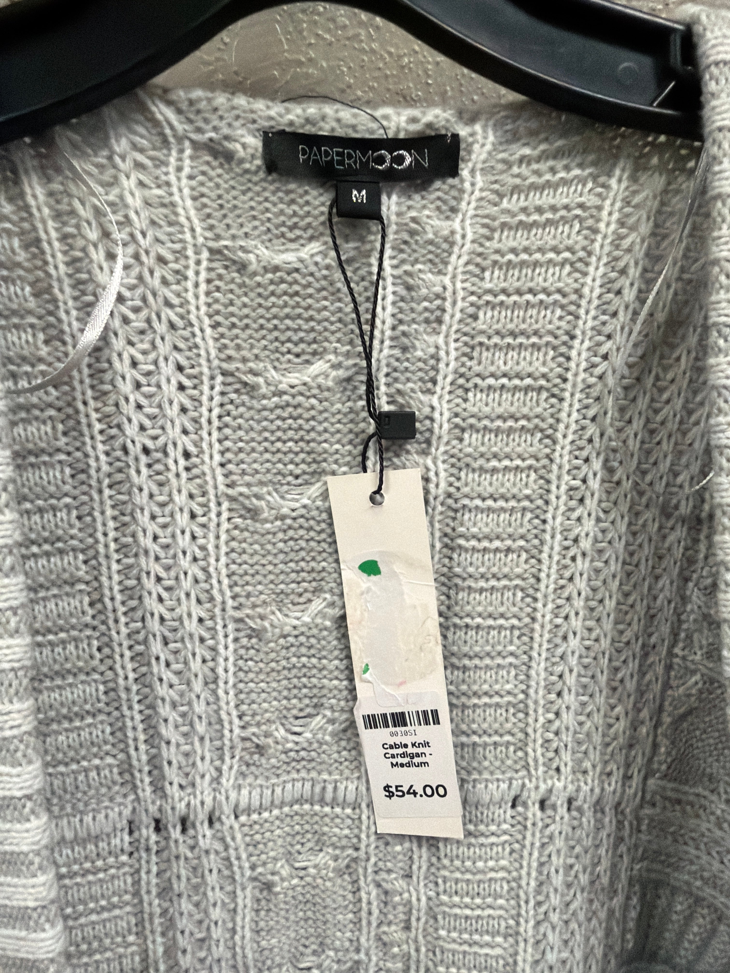NWT Papermoon Cable Knit Cardi (org$54)