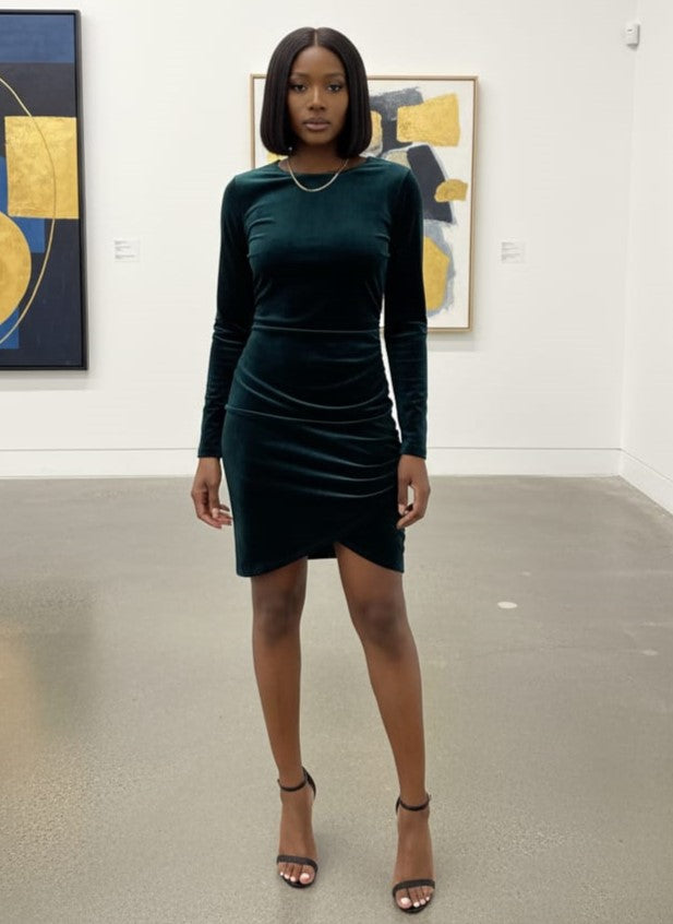 Soprano Velvet Mini-Dress