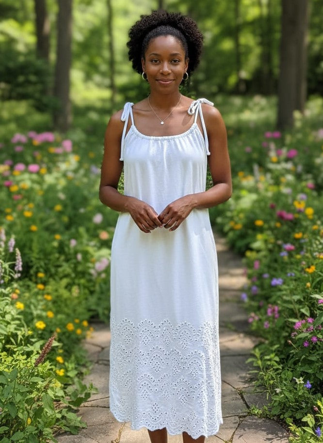 English Factory Eyelet Slip Midi Dress (org$160)