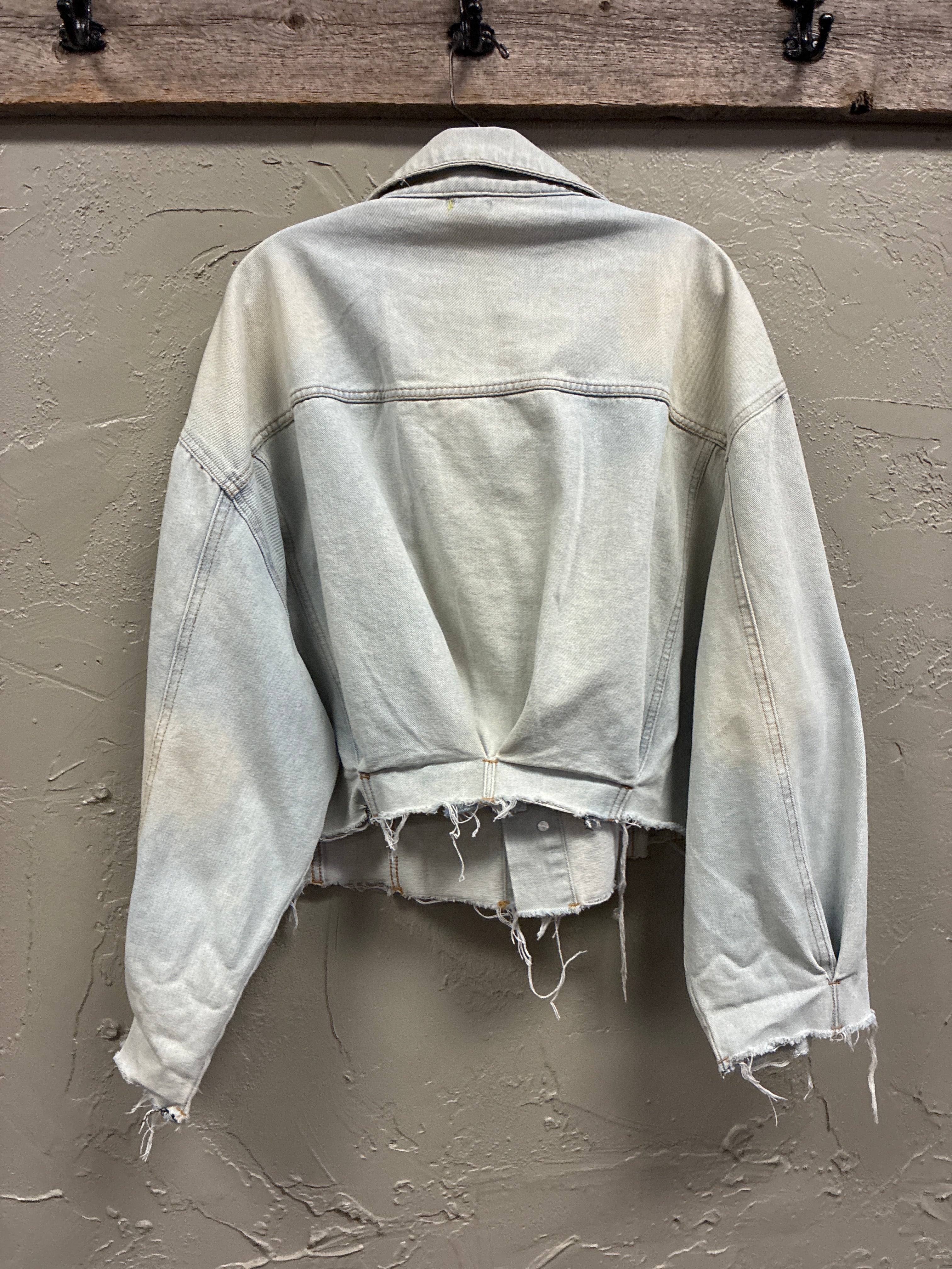 Daisy Pintuck Denim Jacket