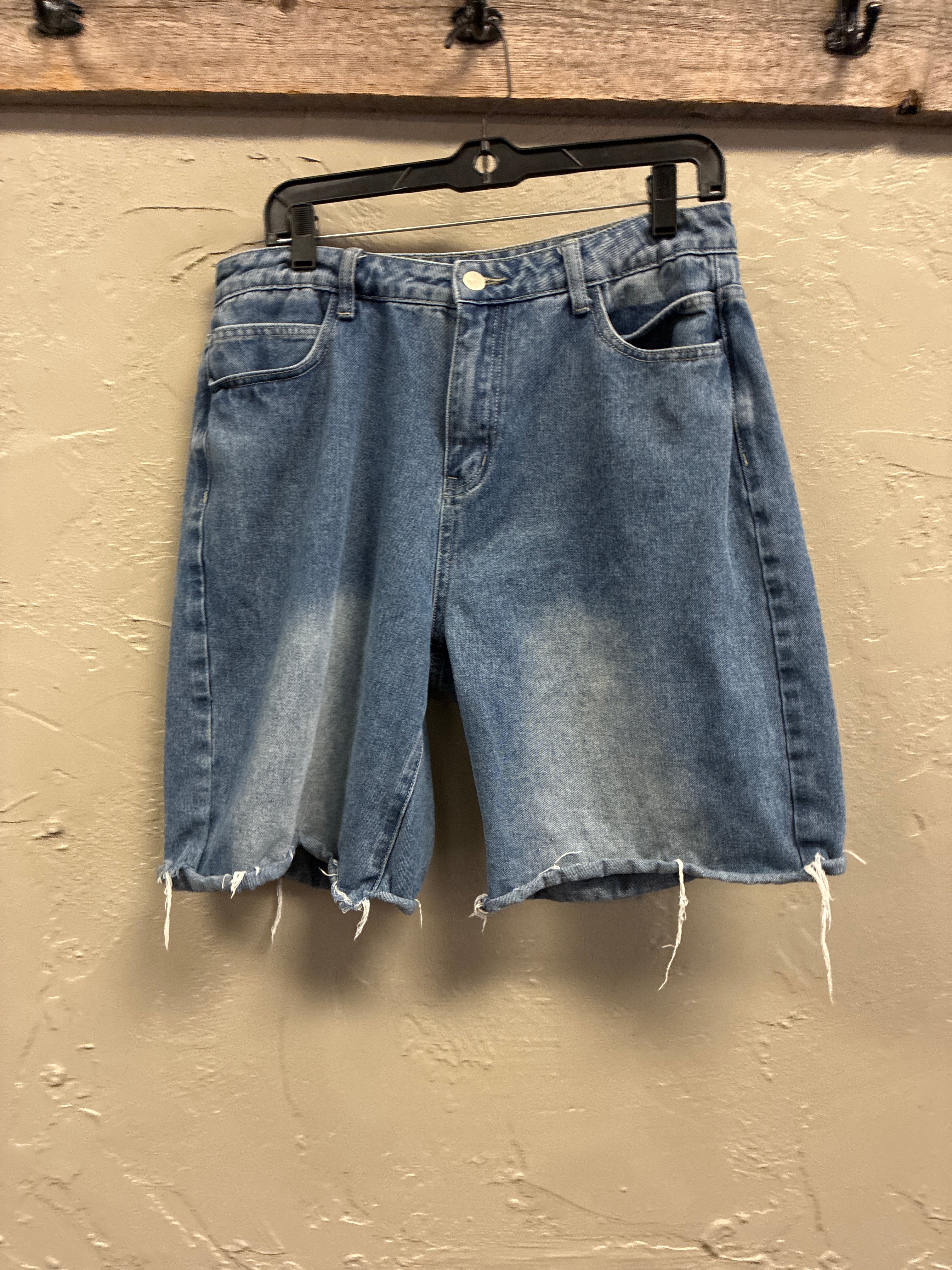 Mid-Wash Denim Jorts
