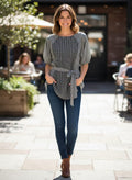 Garnet Hill Belted Tunic Top