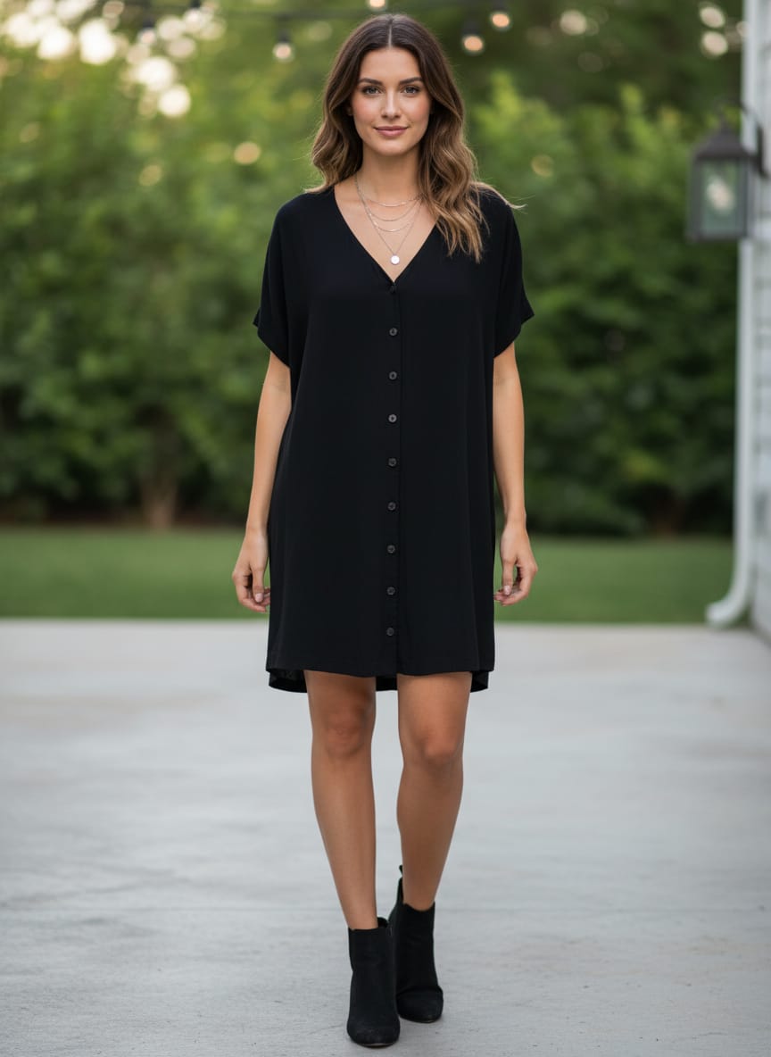 Madewell Button-Front Easy Dress (org$118)