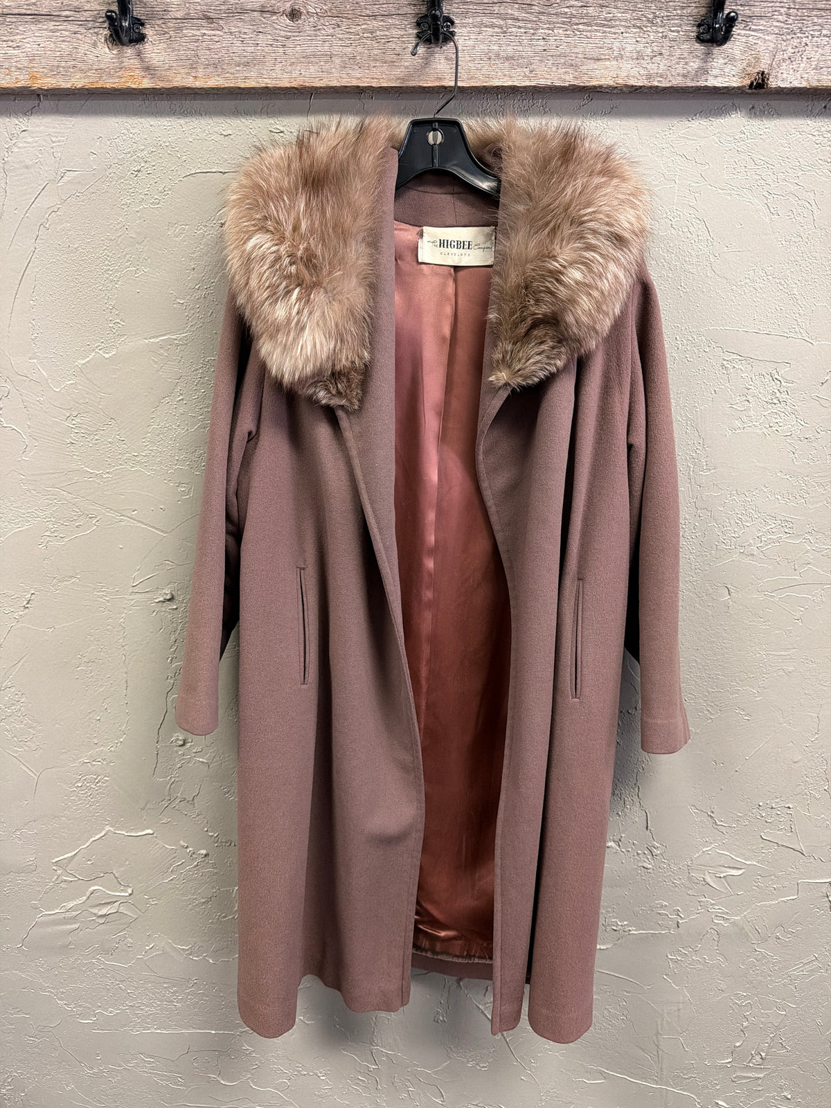 Vtg Cosmopolitan Jr Fur Collar Coat