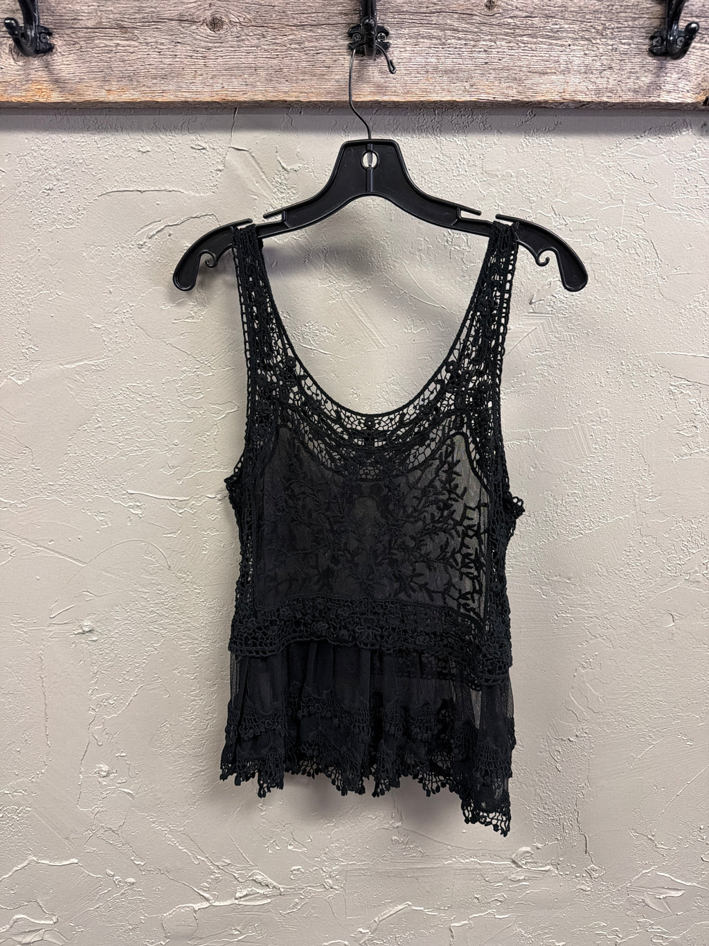 EXPRESS Sheer Crochet Tank