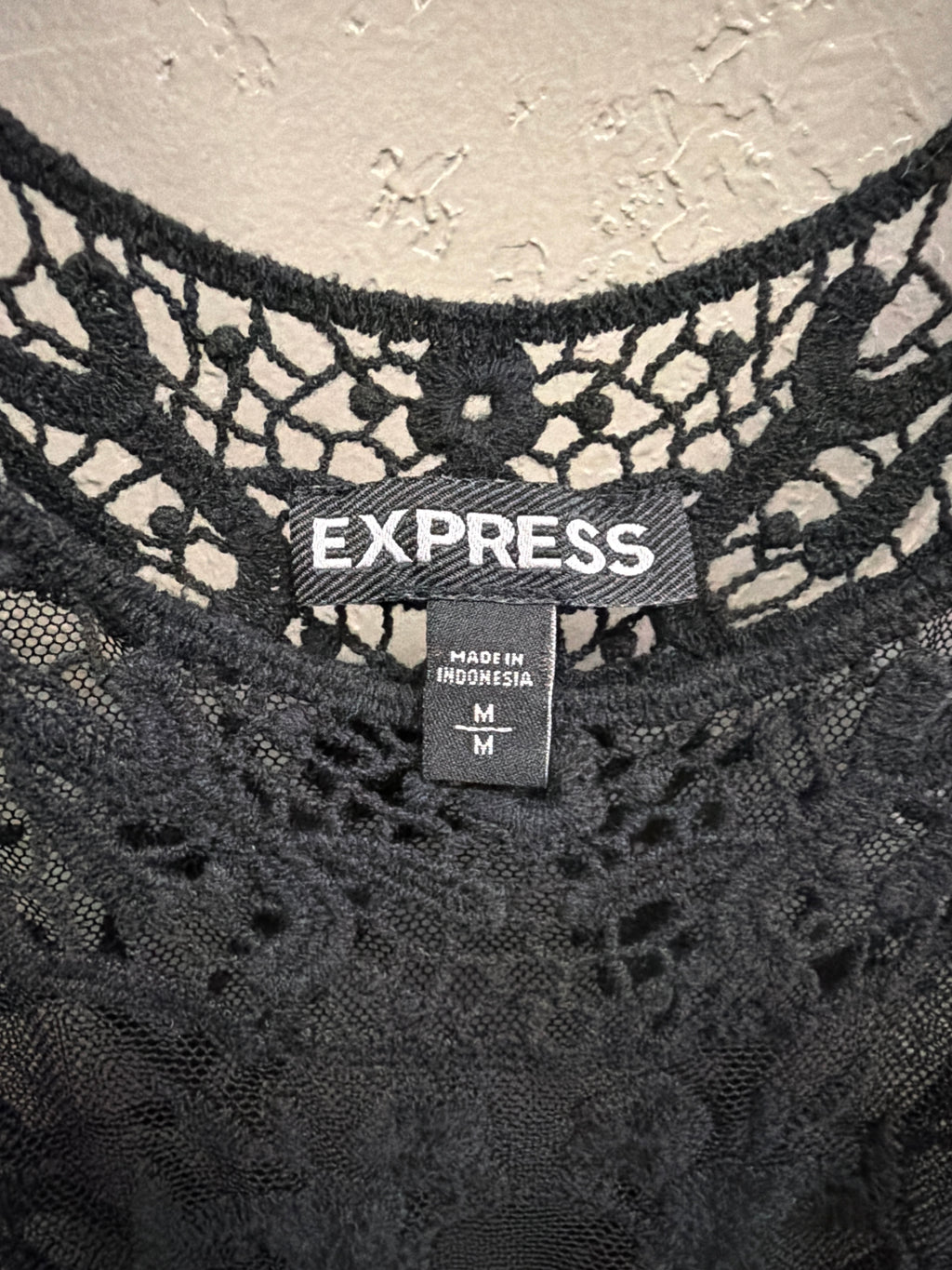 EXPRESS Sheer Crochet Tank