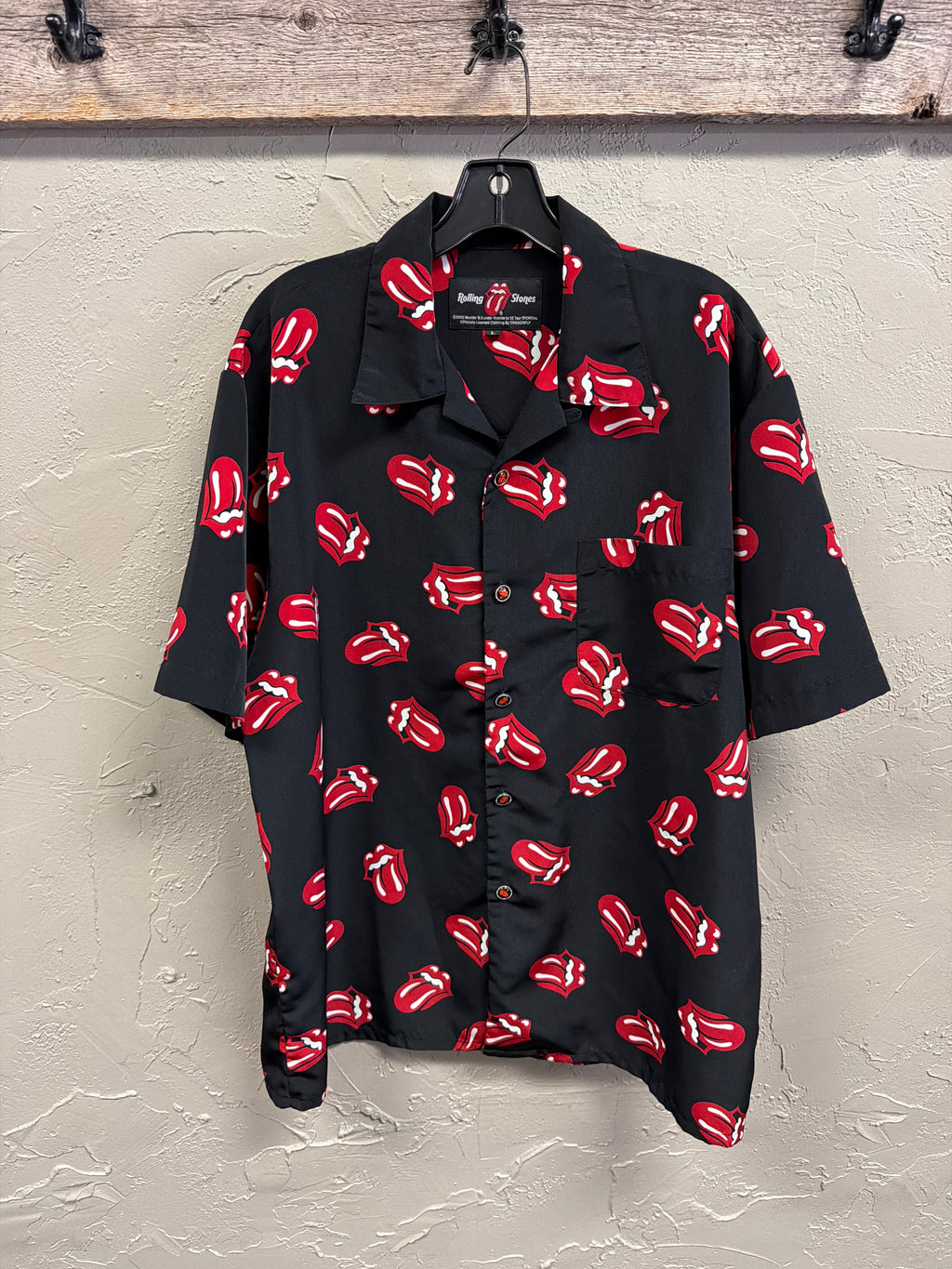 Vtg Rollings Stones Camp Shirt