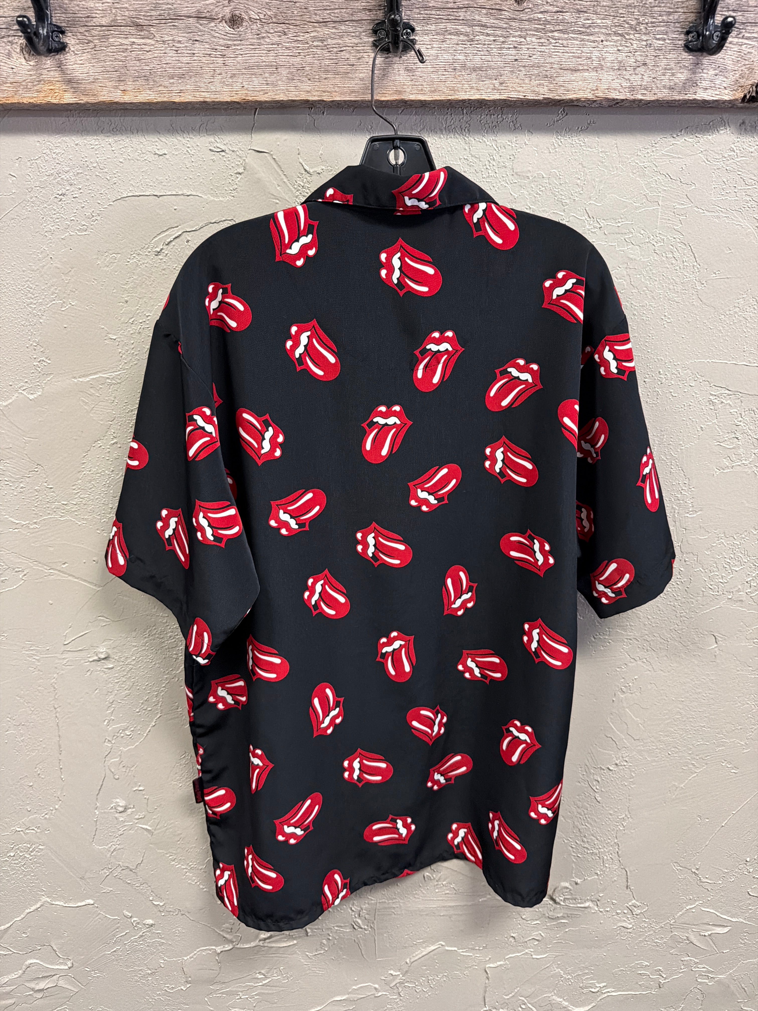 Vtg Rollings Stones Camp Shirt