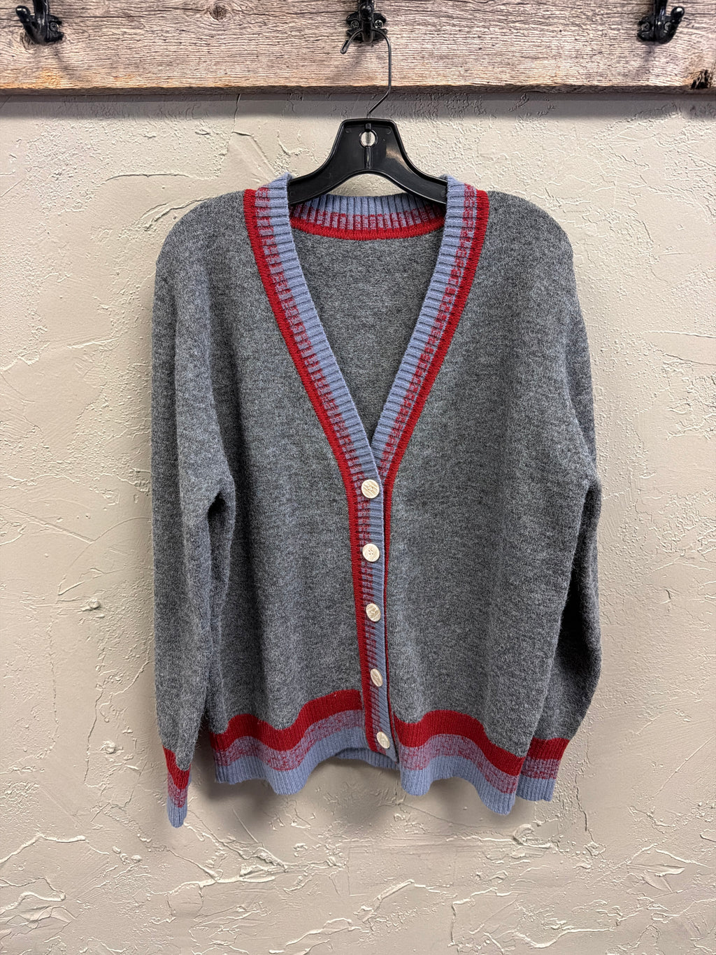 Colorblock Knit Cardigan