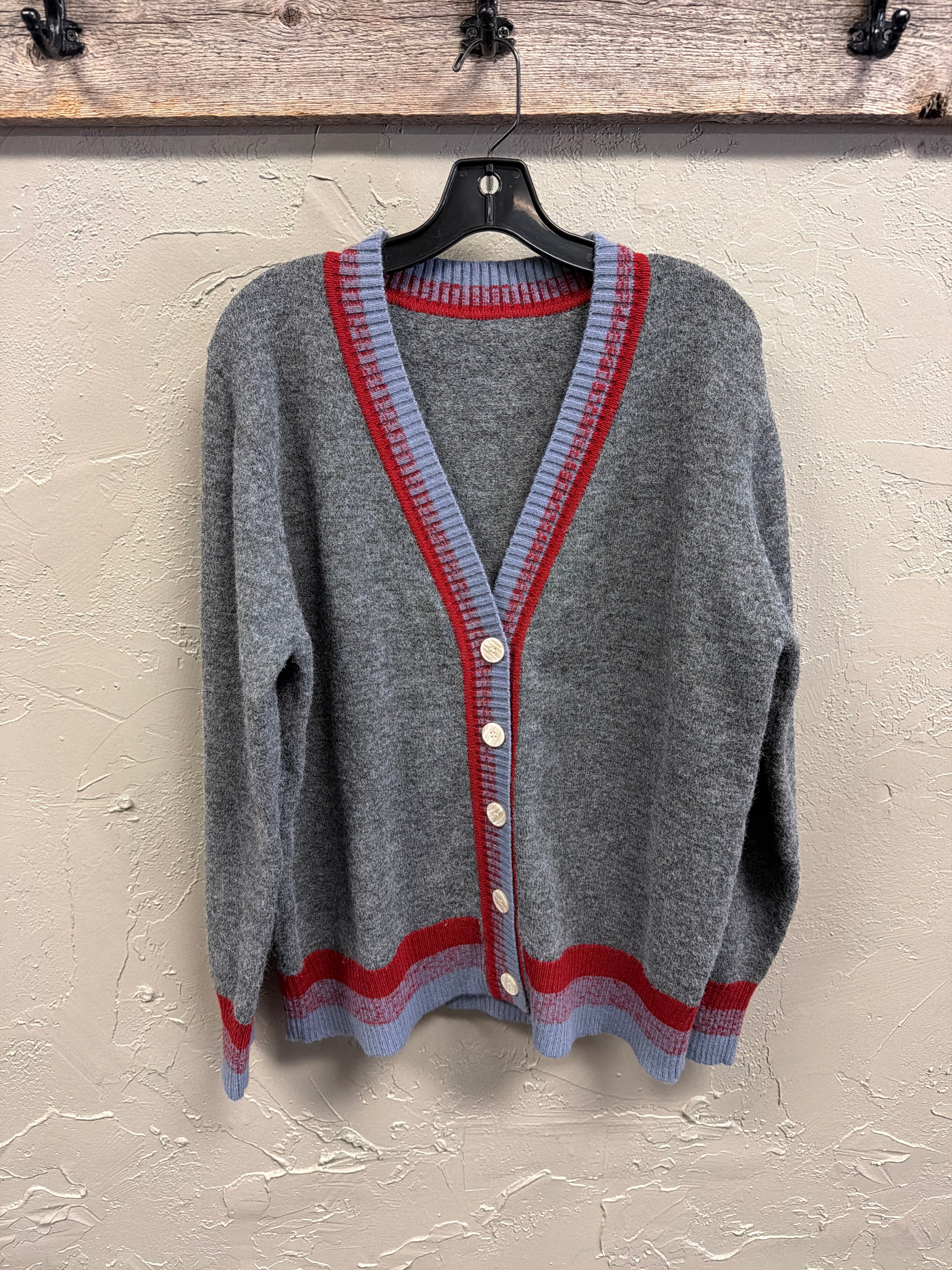 Colorblock Knit Cardigan