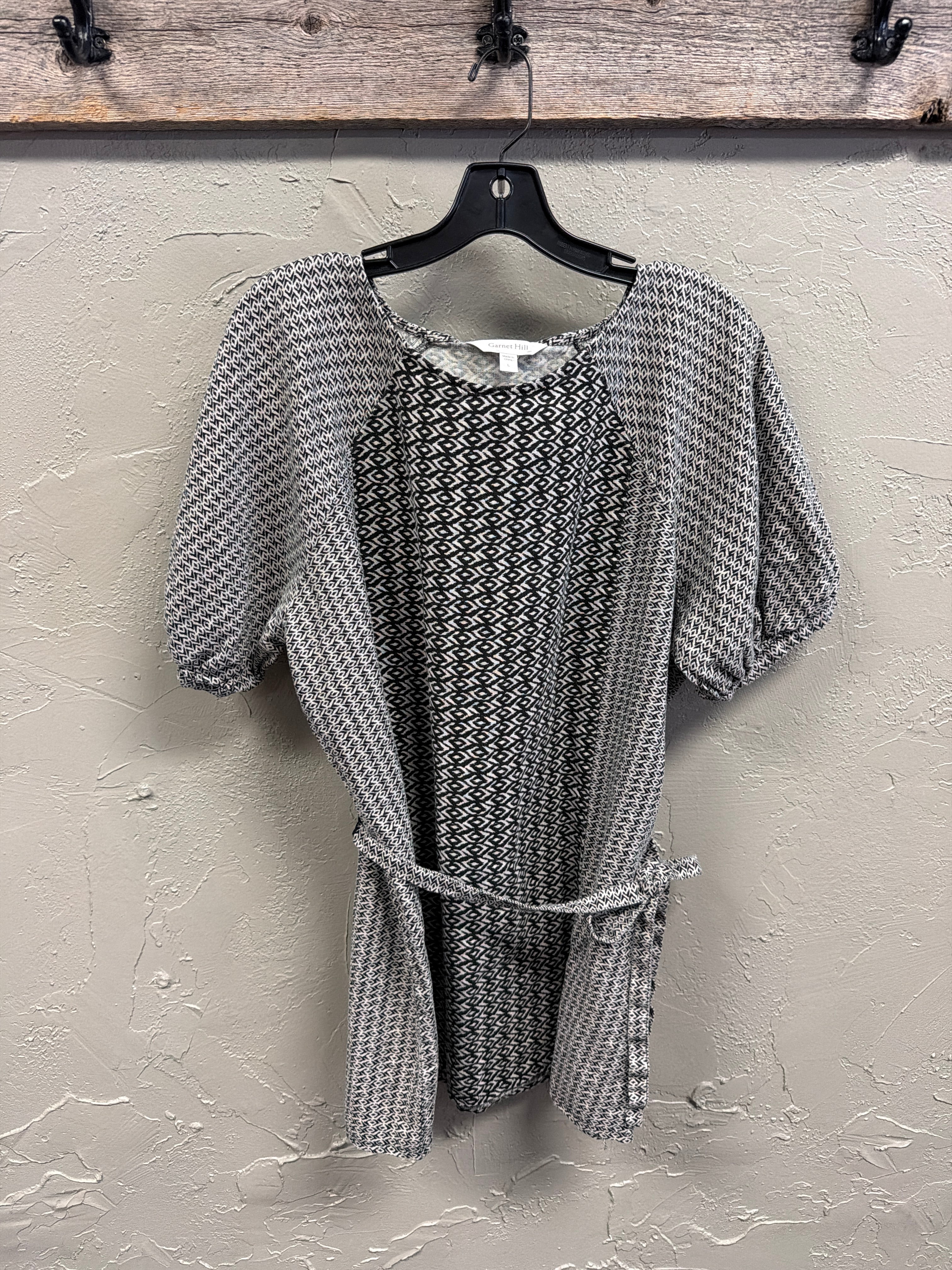 Garnet Hill Belted Tunic Top