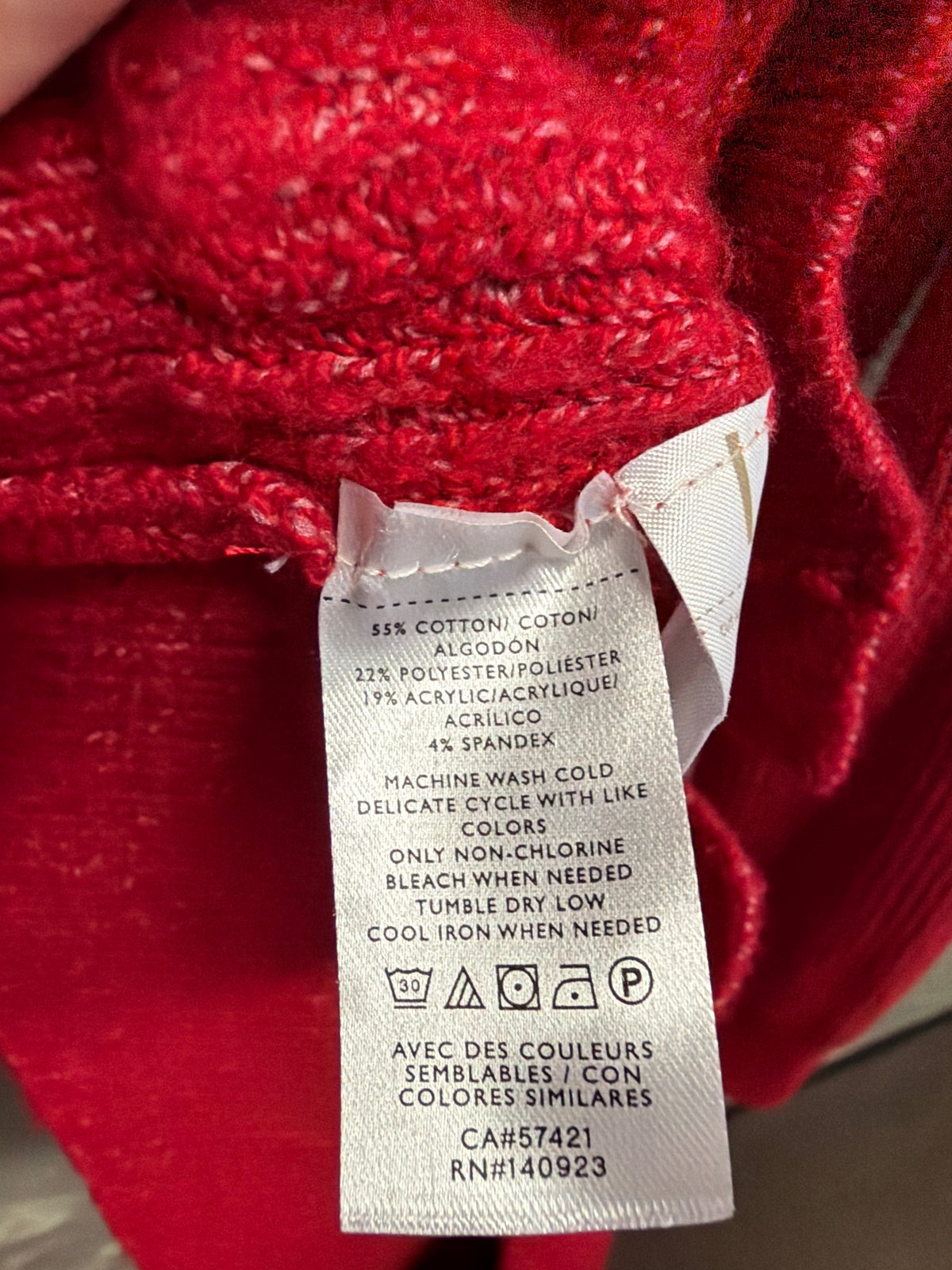 LOFT Red Longline Cardigan (org$80)