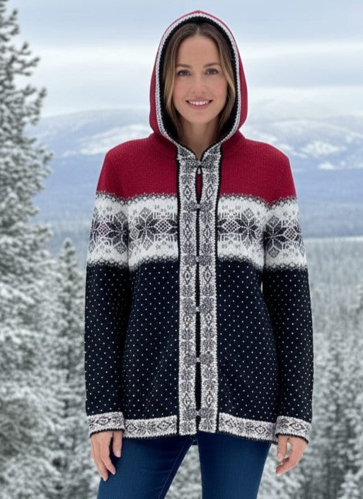 Baltic Inspirations Nordic Style Hooded Sweater