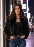 Windsor Crop Faux Fur Jacket