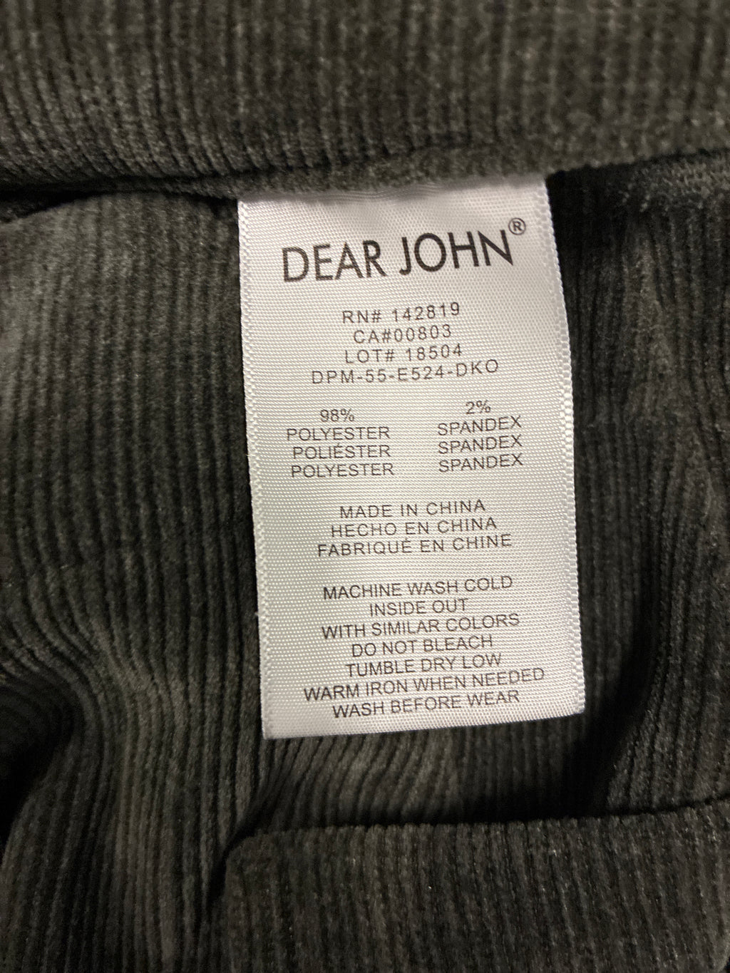 Dear John Wide-Leg Cords (org$119)