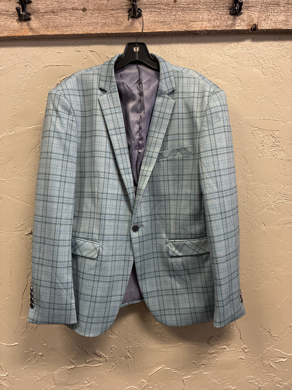 Modern Fit Windowpane Plaid Blazer