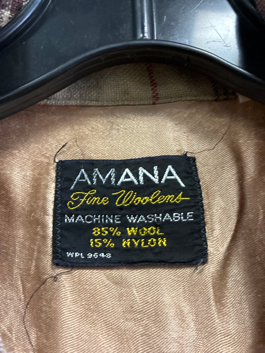 Vtg Amana Washable Wool Shacket