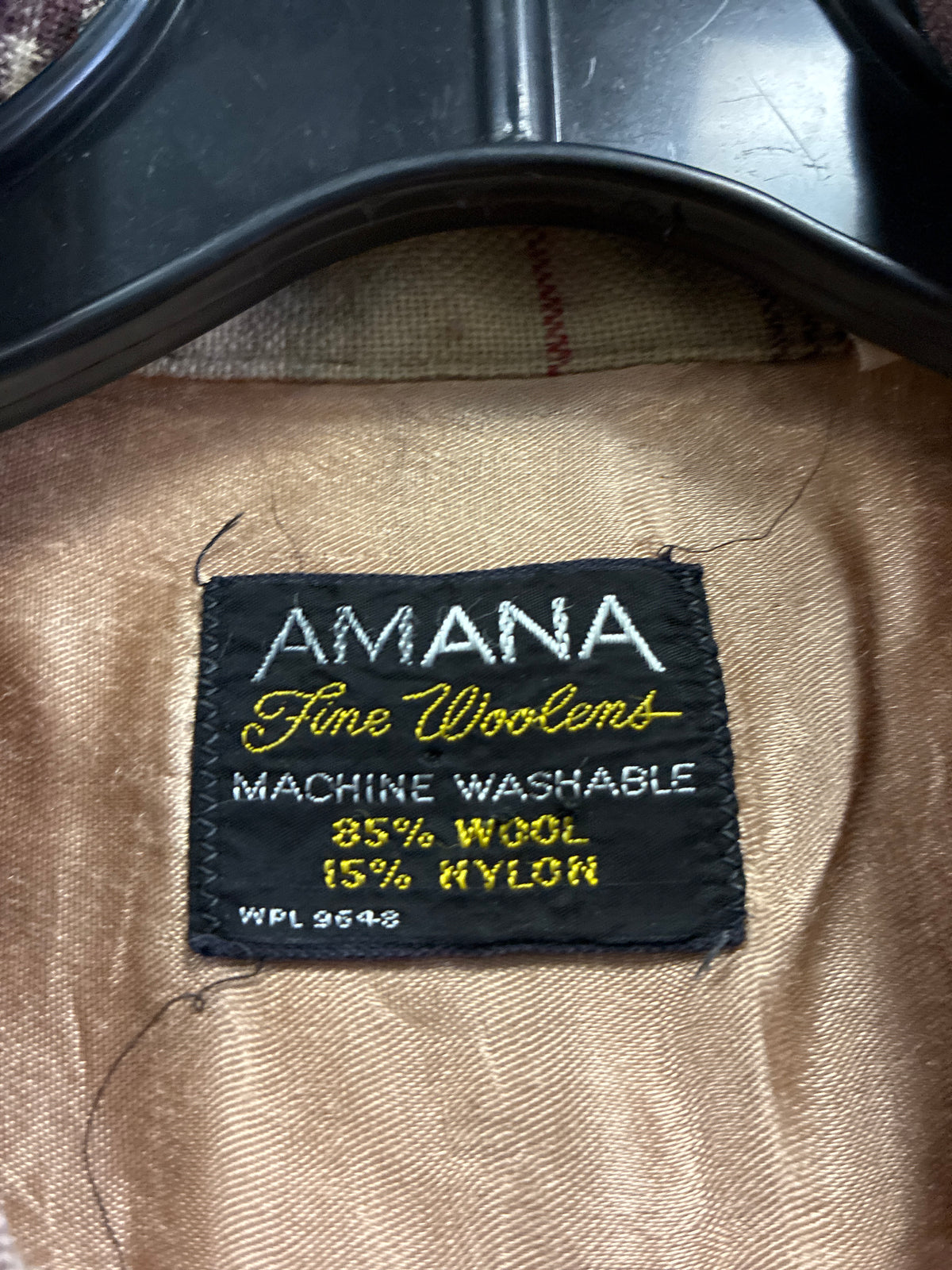 Vtg Amana Washable Wool Shacket