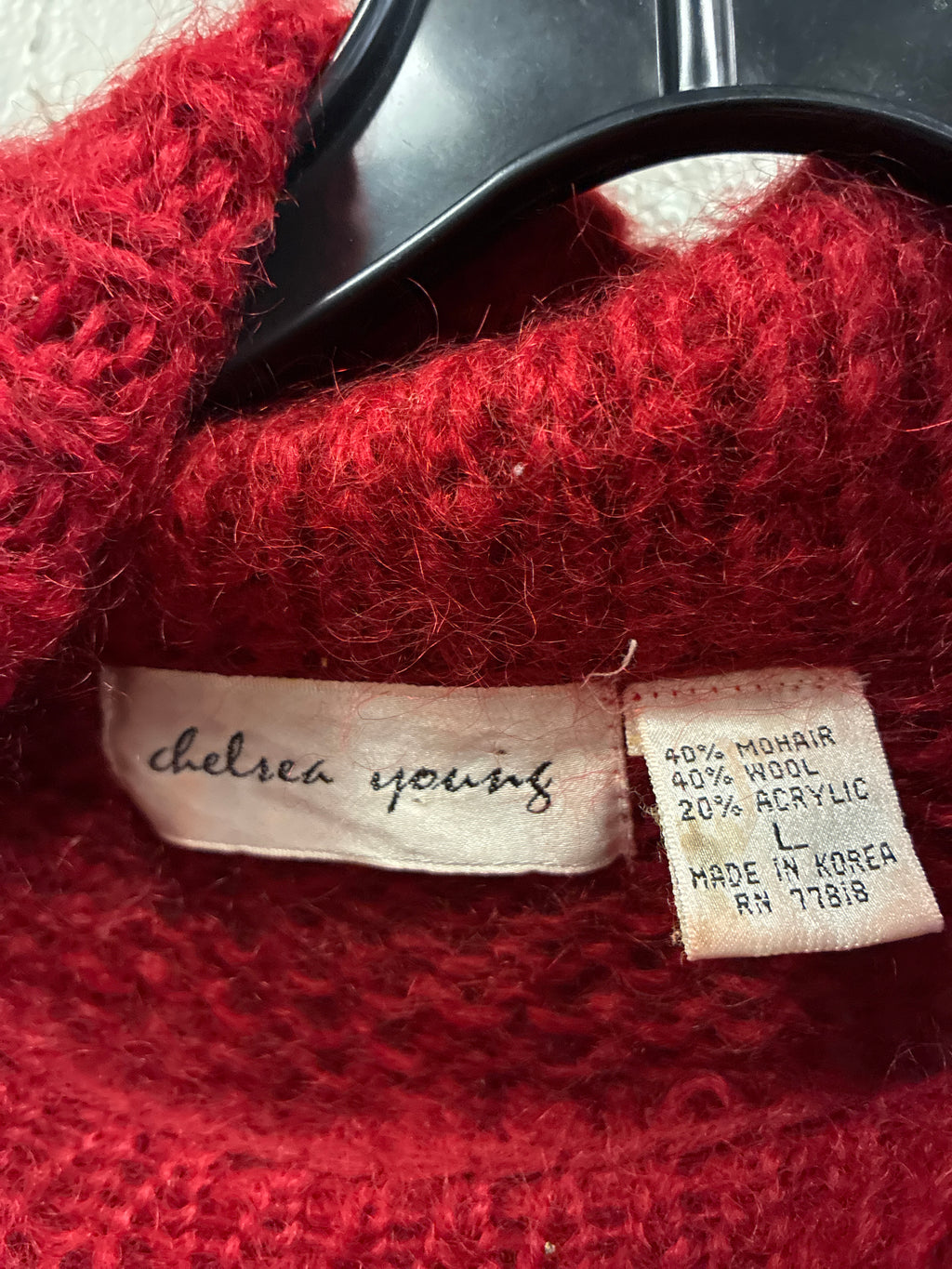 Vtg Chelsea Young Mohair Sweater