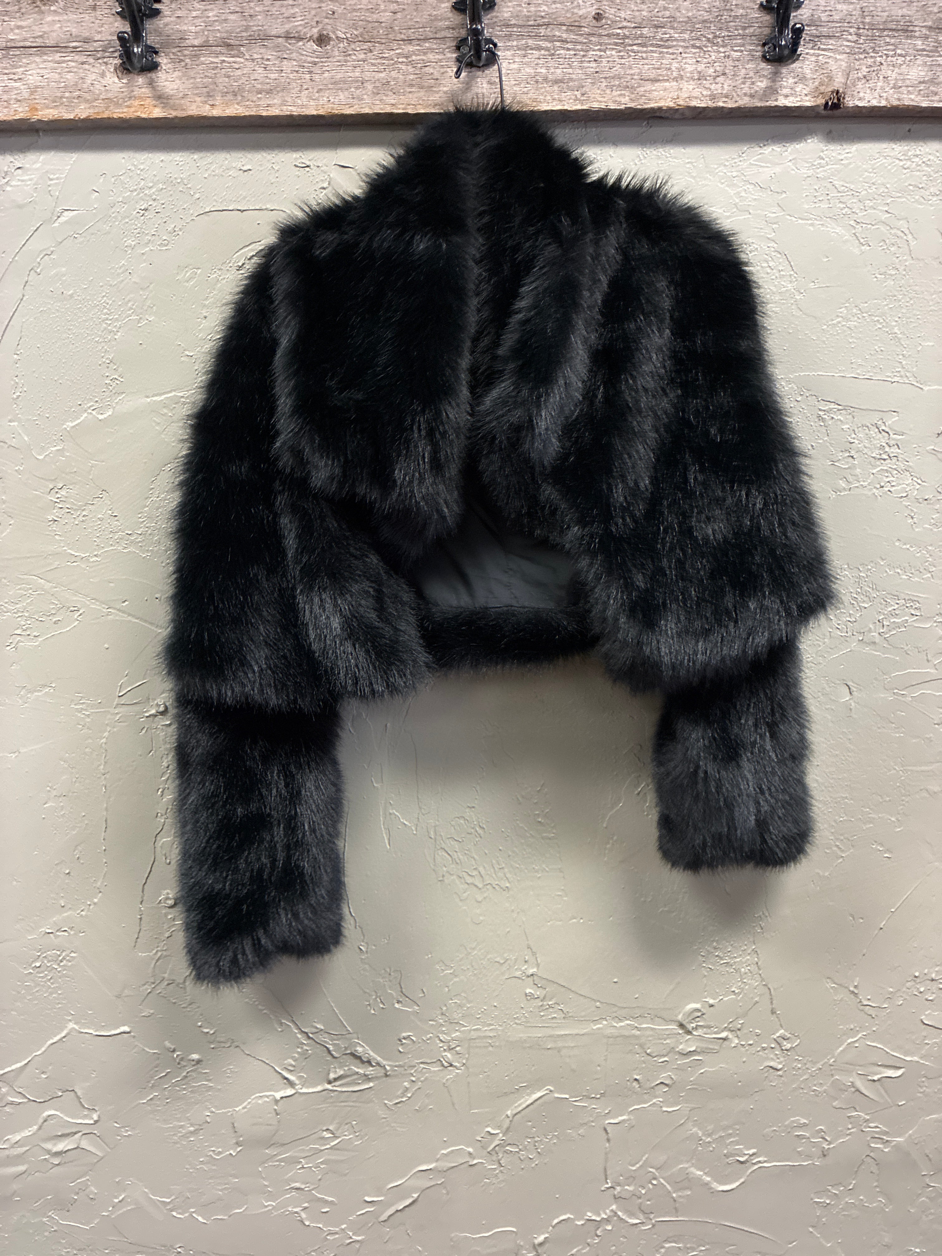 Windsor Crop Faux Fur Jacket