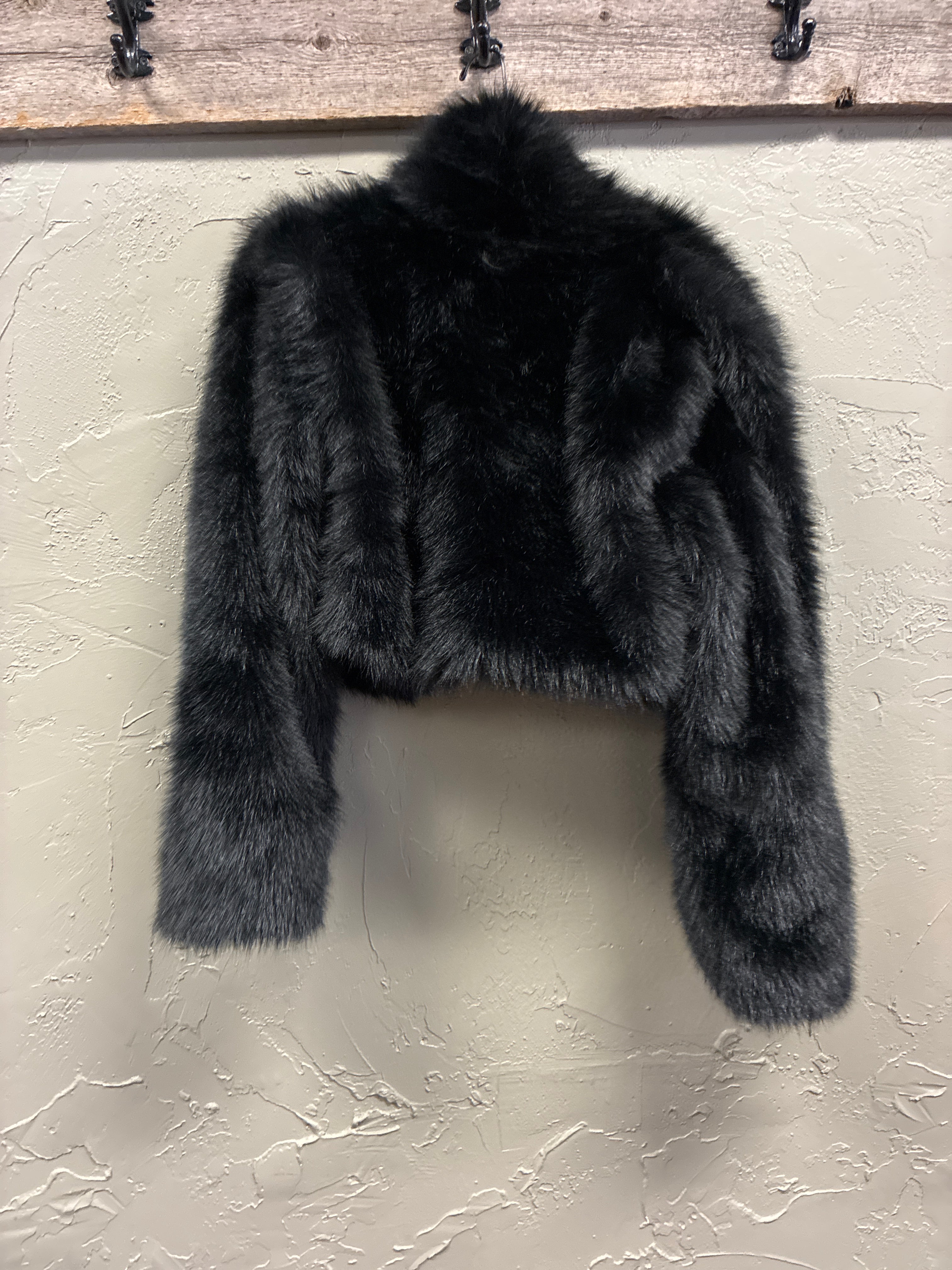 Windsor Crop Faux Fur Jacket