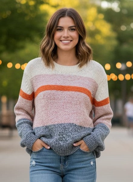 Lou&Grey Marled Colorblock Sweater