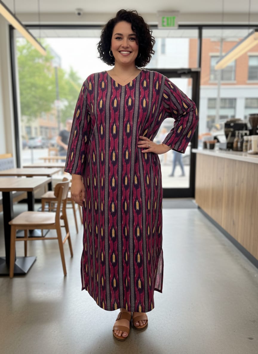 J Peterman Garam Masala Caftan