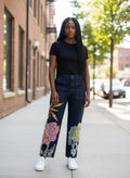 Custom Upcycled Appliqued Denim