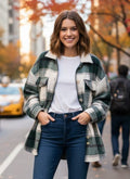 Style One Green Plaid Shacket