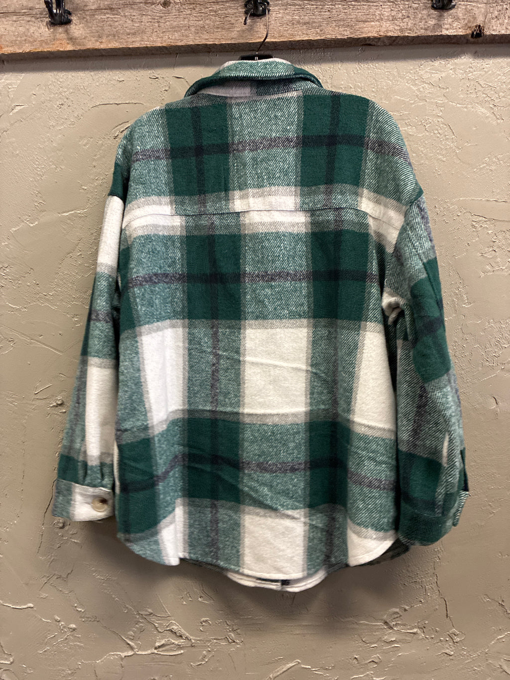 Style One Green Plaid Shacket