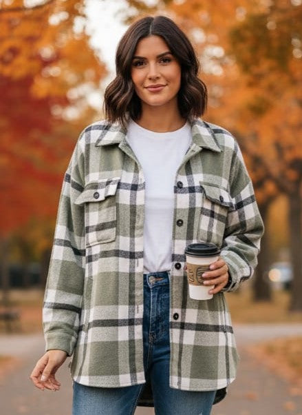 Beaully Plaid Flannel Shacket