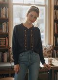 Vtg 90s C&K Embroidered Button-Front Sweatshirt