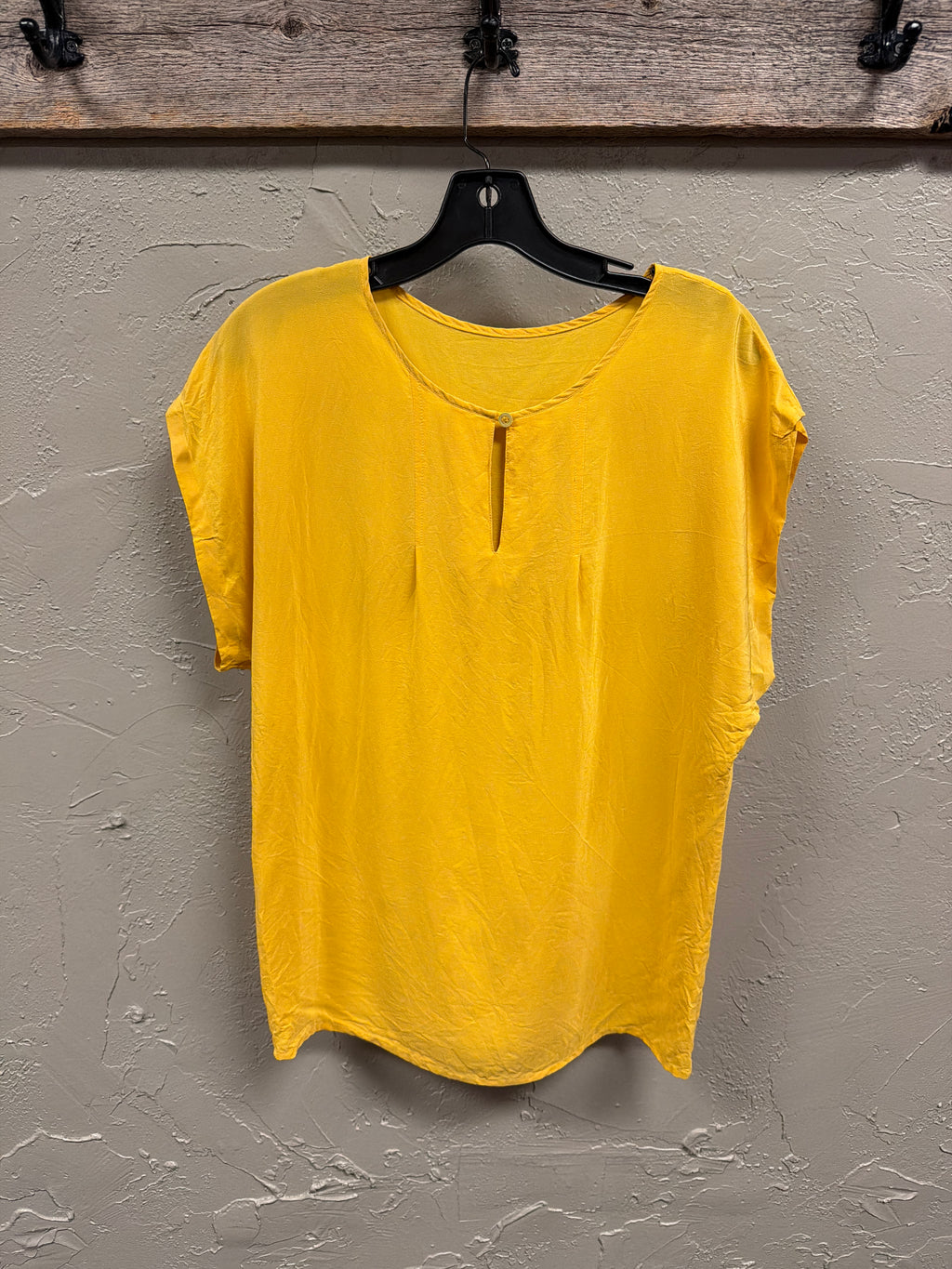 Yellow Short Sleeved Blouse