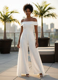 NWT Marina Walk-Through Crepe Jumpsuit (org$169)
