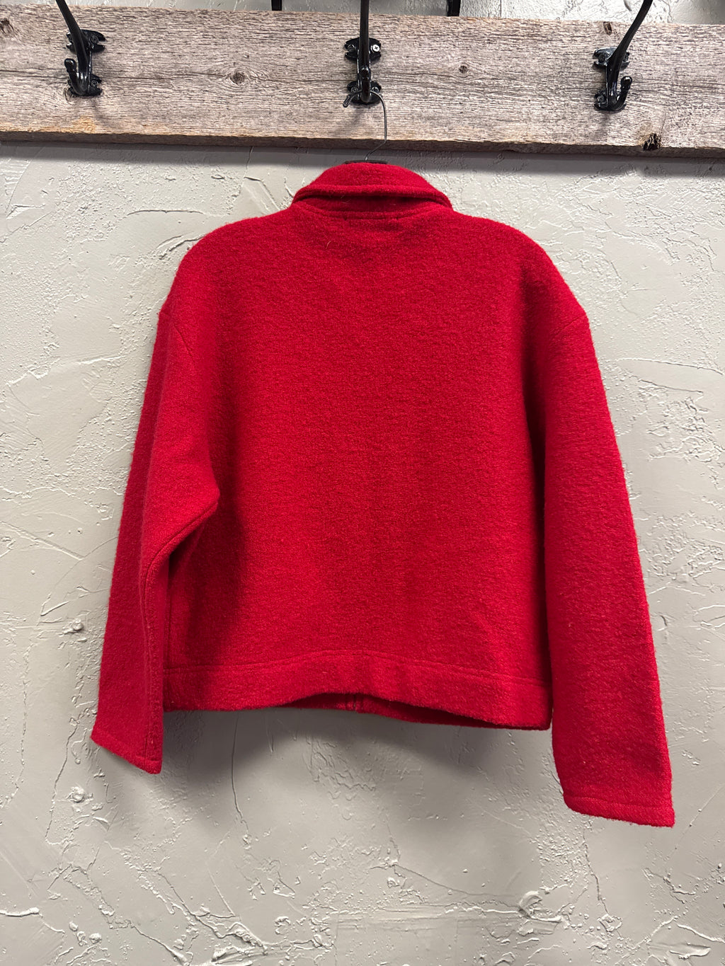 Vtg EXPRESS Tricot 100% Wool Jacket