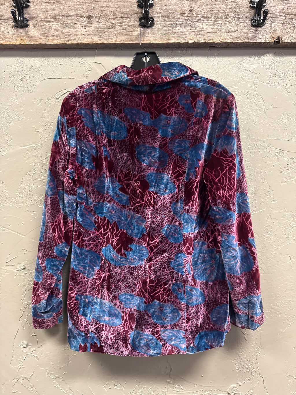 Vtg Glen of Michigan Crushed Velvet Jacket