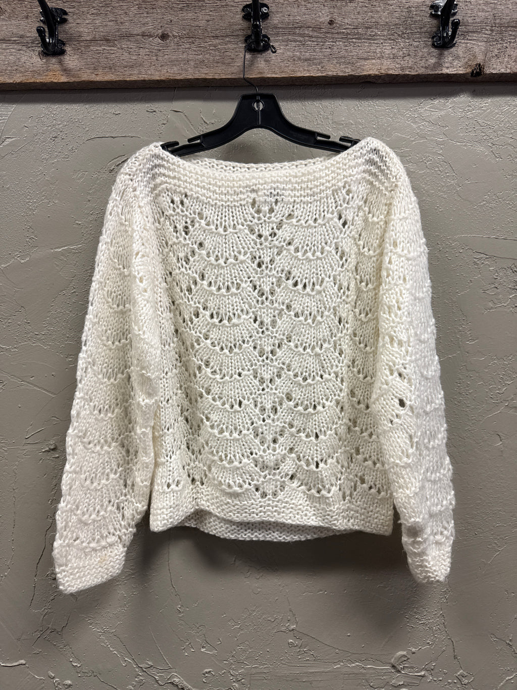 Vtg Cristinas Boat Neck Sweater