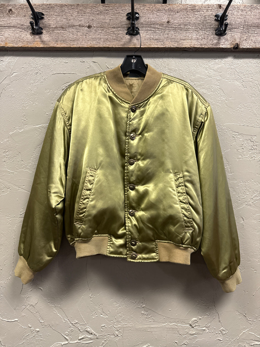 Vtg Lizwear Satin Bomber