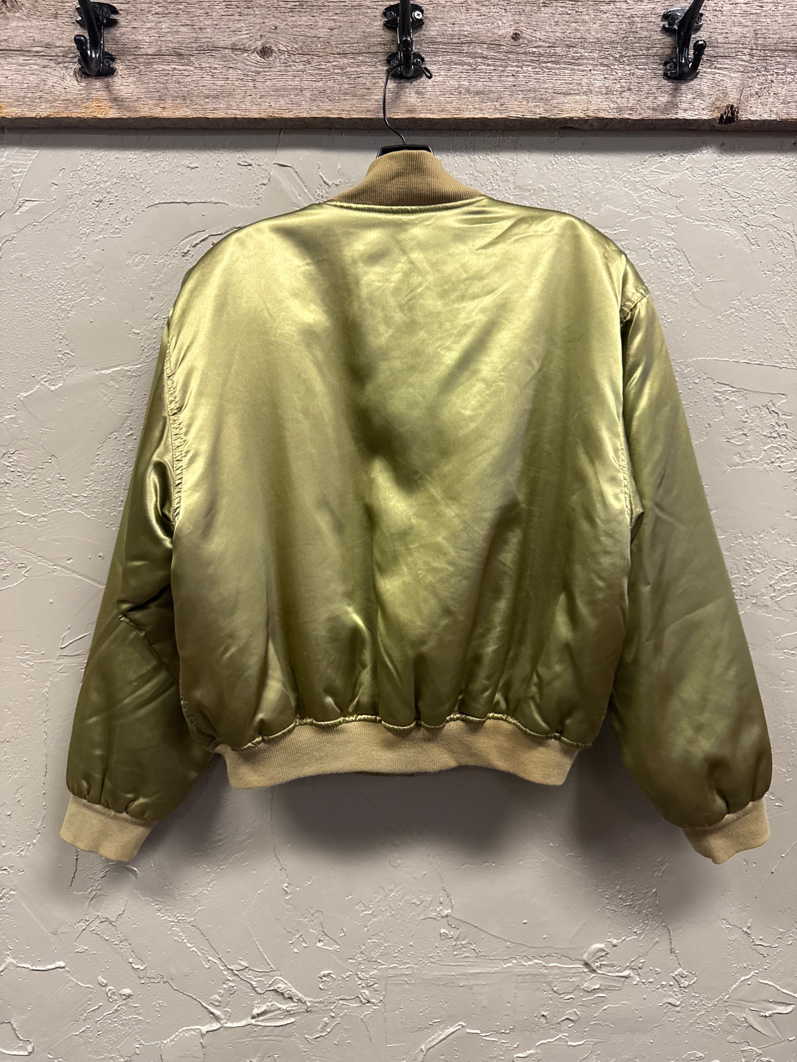 Vtg Lizwear Satin Bomber
