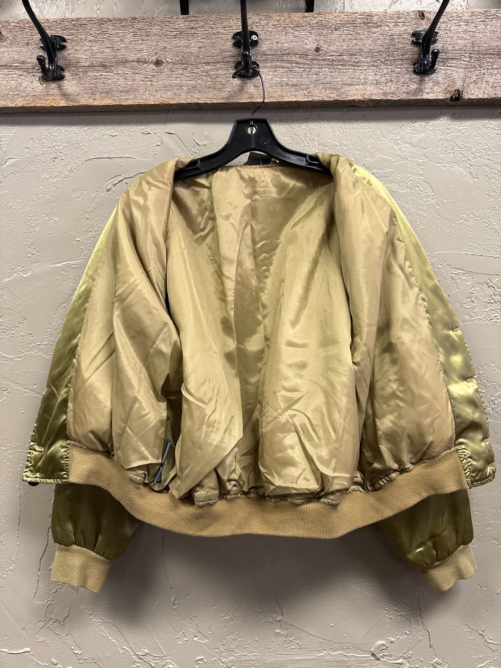 Vtg Lizwear Satin Bomber