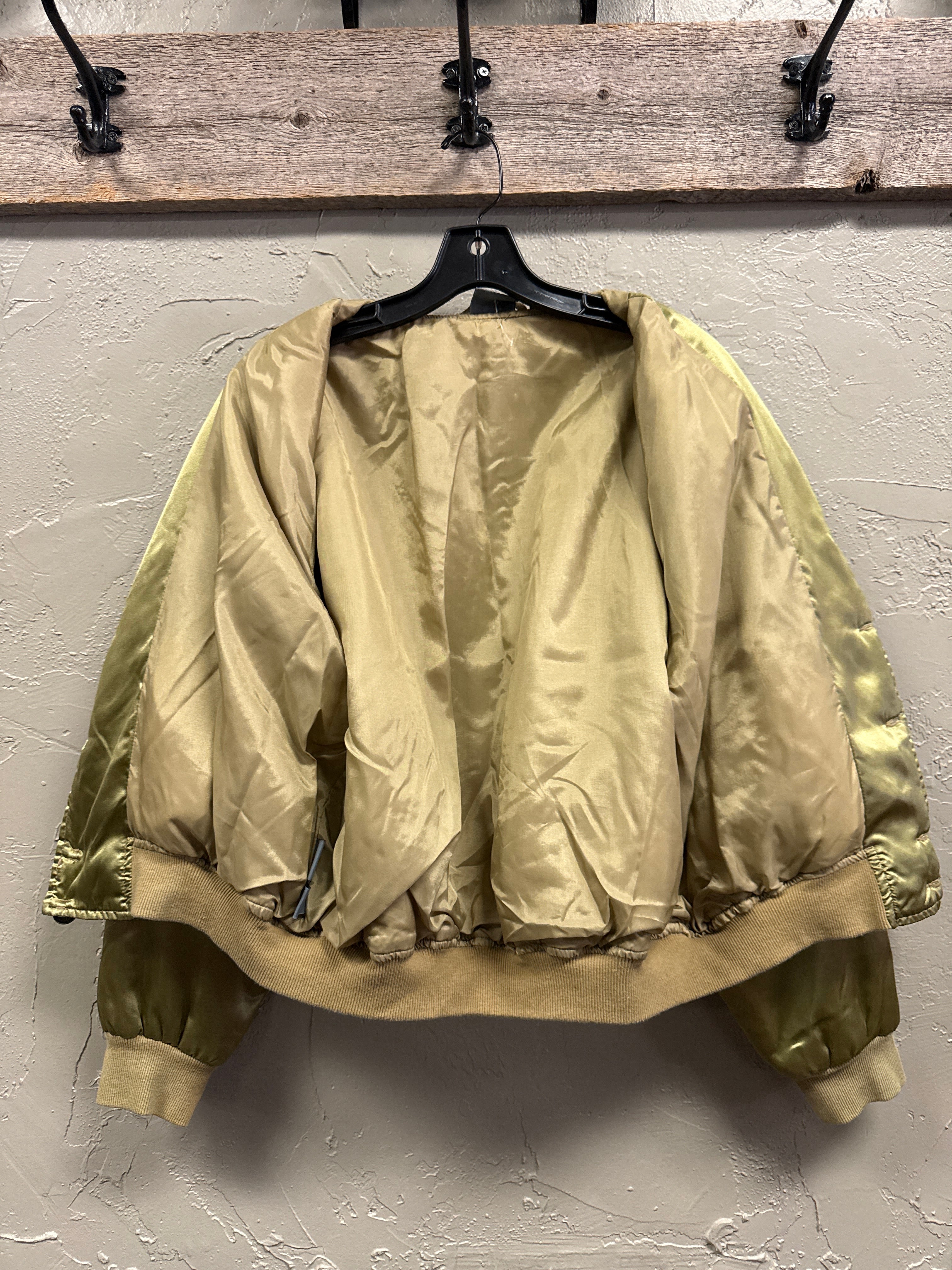 Vtg Lizwear Satin Bomber