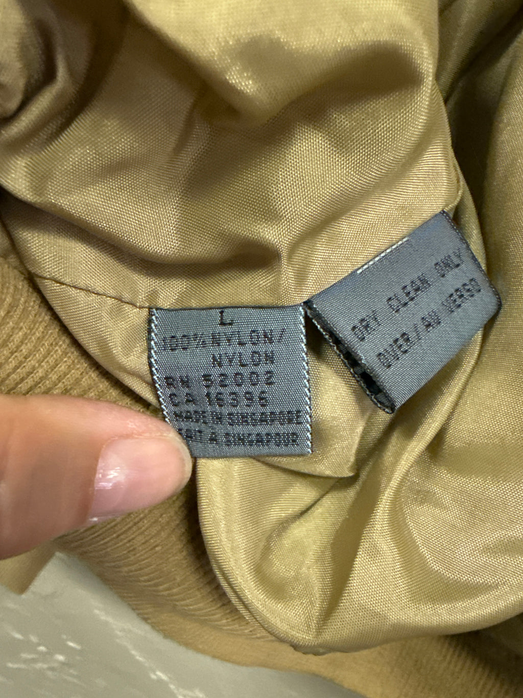 Vtg Lizwear Satin Bomber