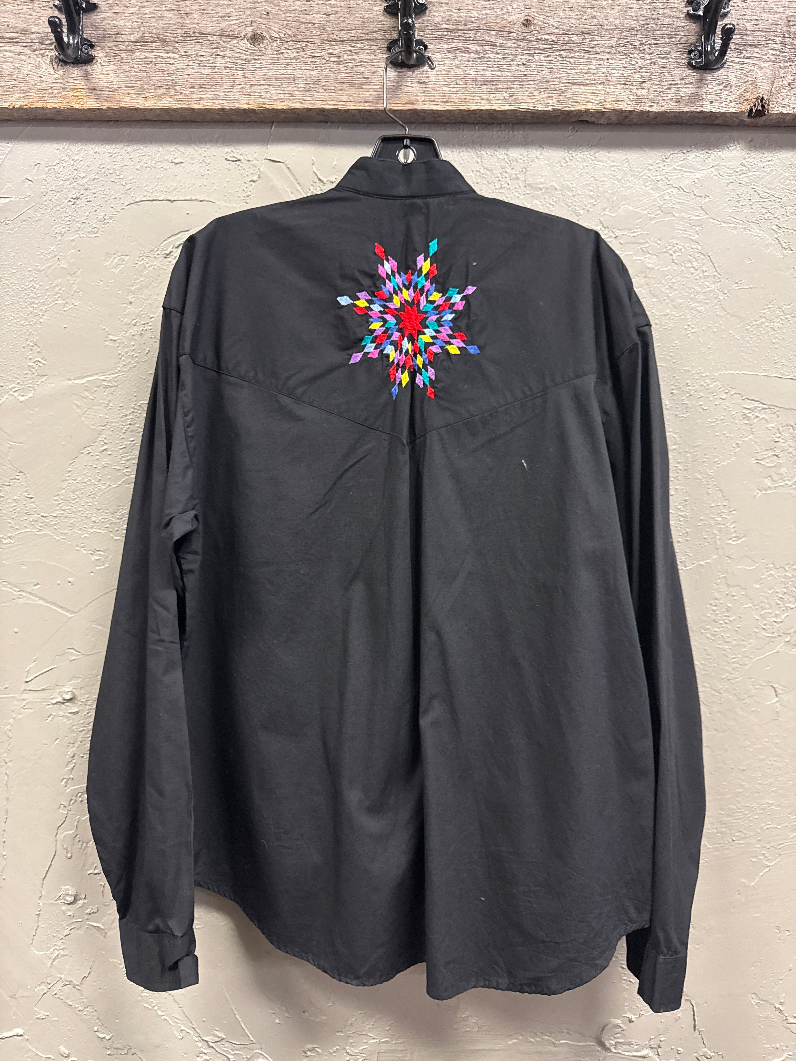 Vtg 90s SW Canyon Starburst Western Shirt
