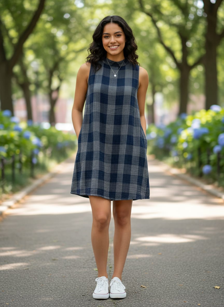 Cloth & Stone Plaid Swing Dress (org$148)