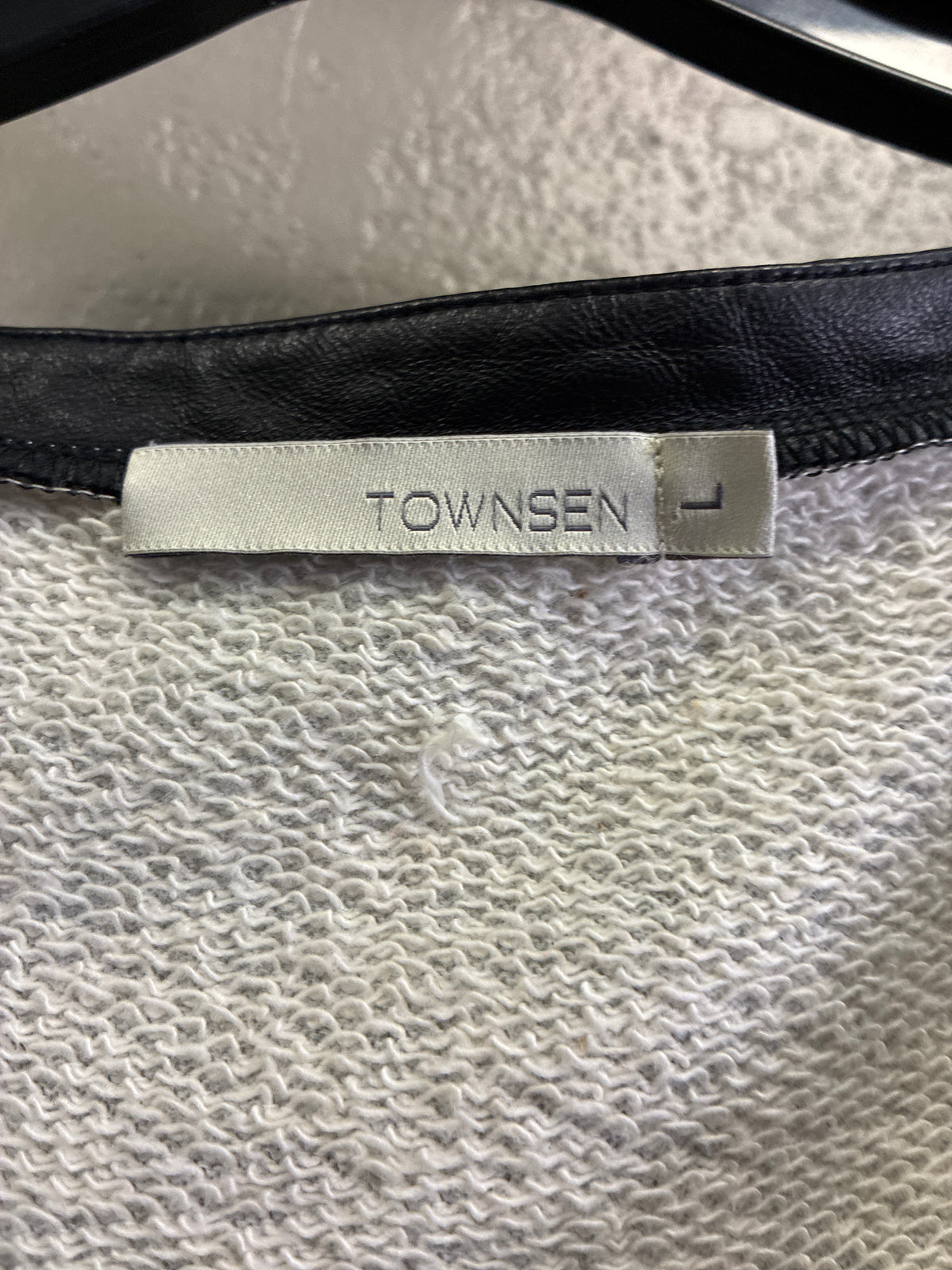 Townsen Leather Trim Sweater (org$129)