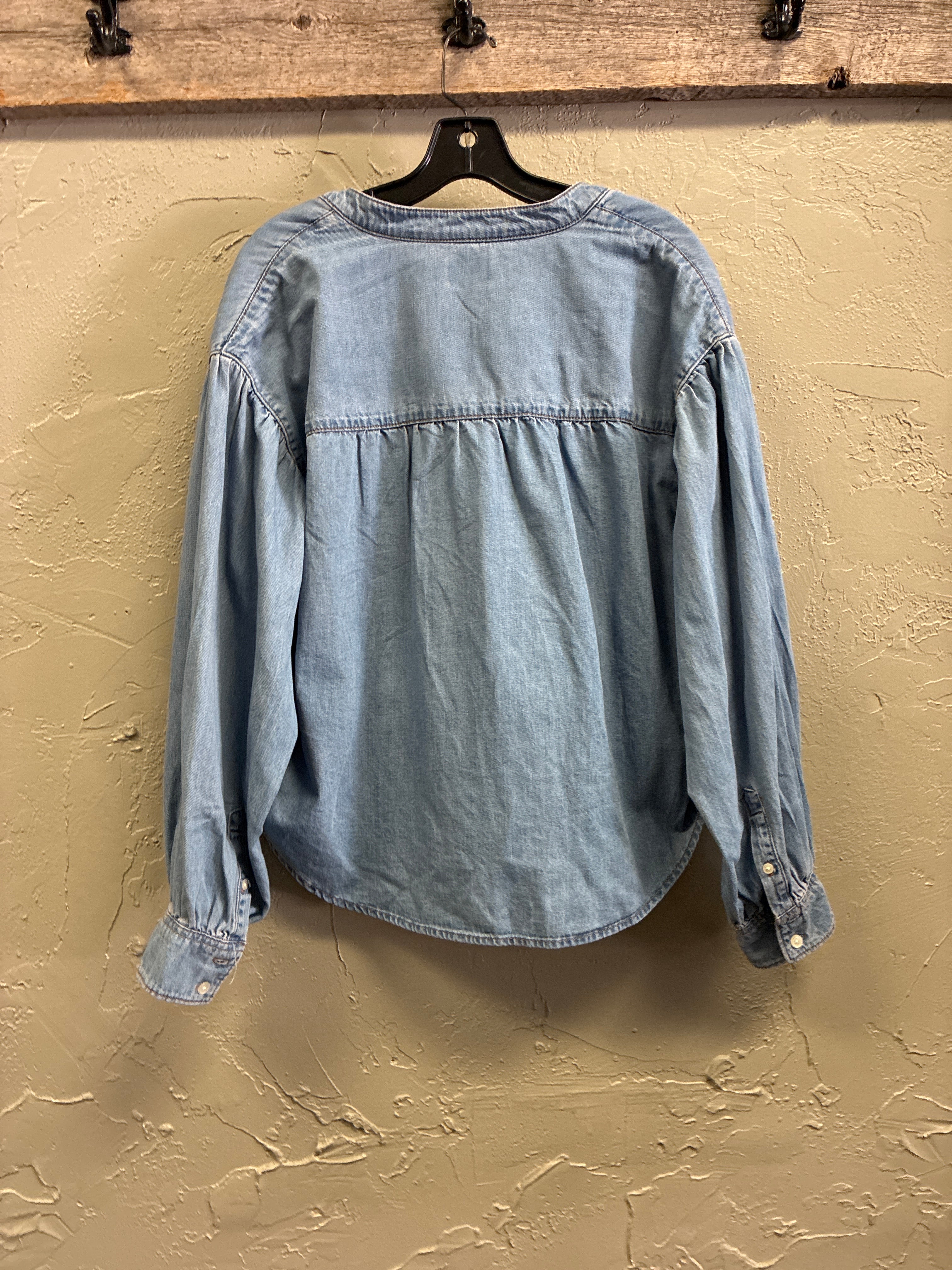 Classic Chambray Pullover Blouse