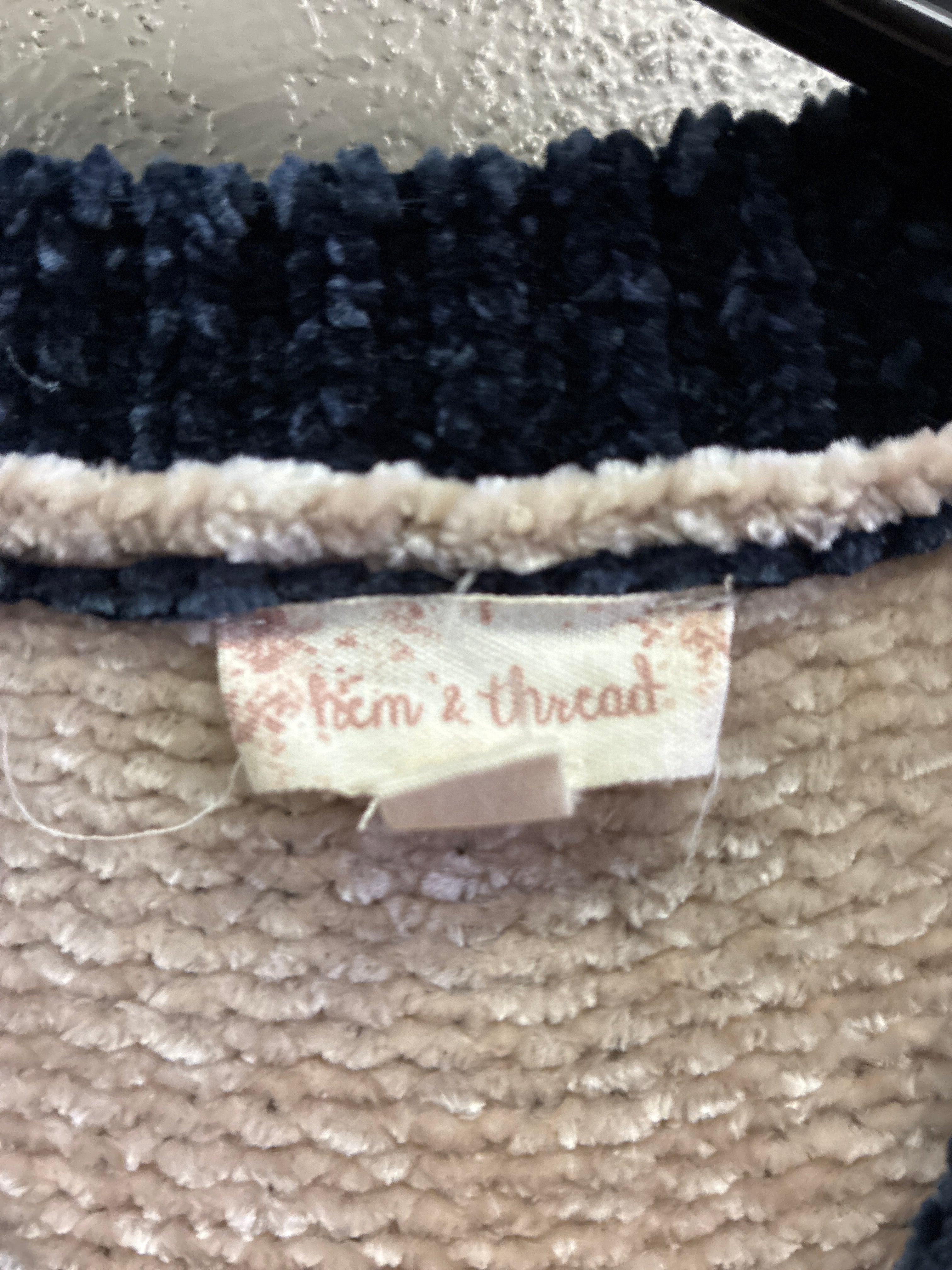 Hem & Thread Stripe Crop Sweater