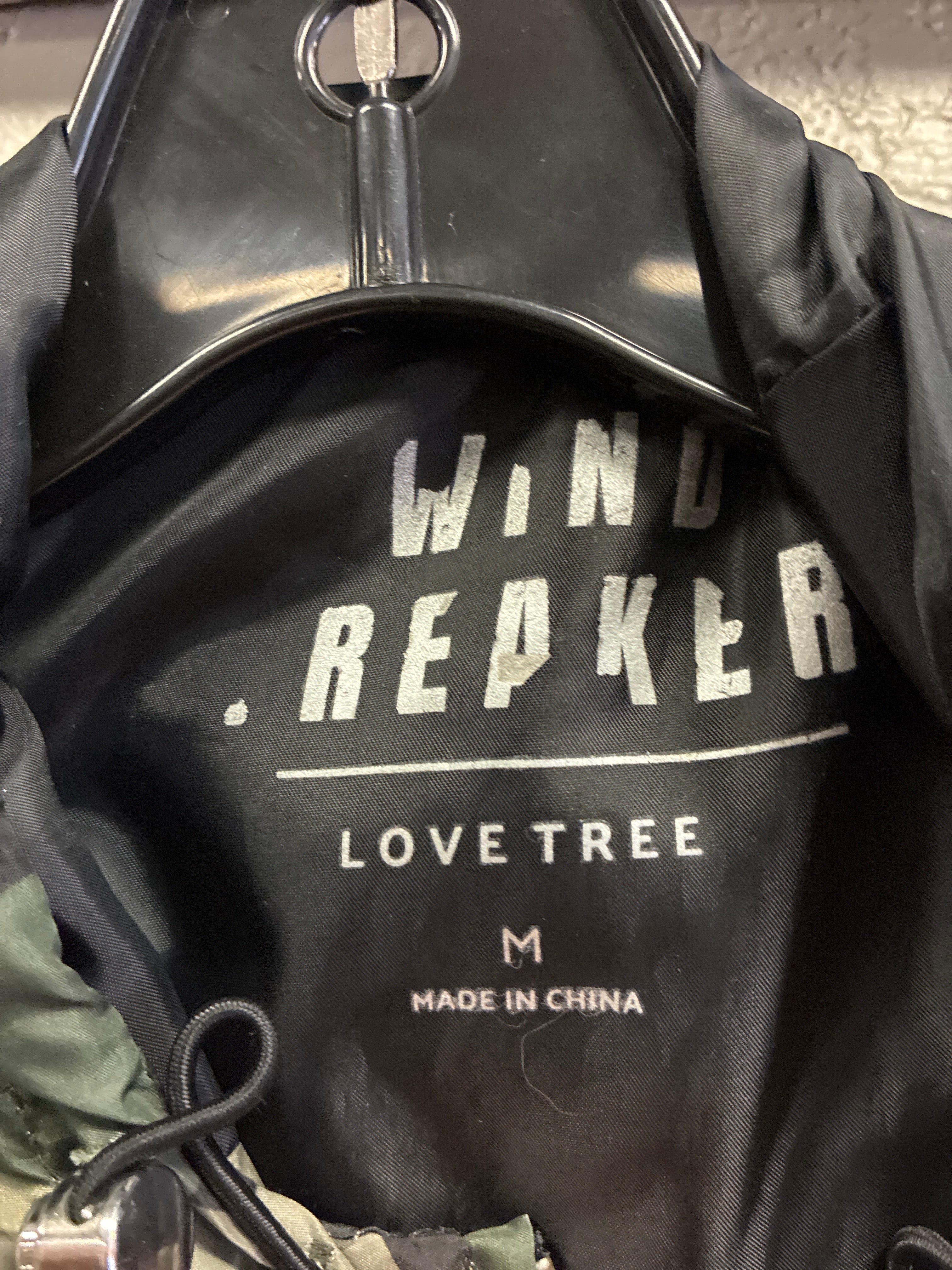 Love Tree Hooded Windbreaker