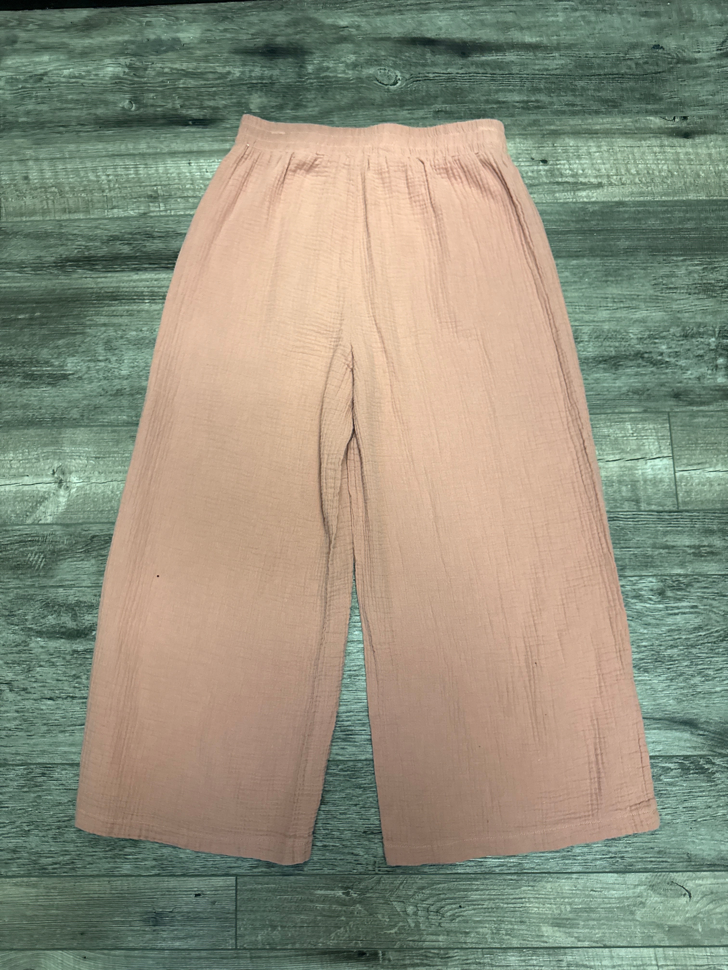 Cotton Gauze Wide-Leg Pant
